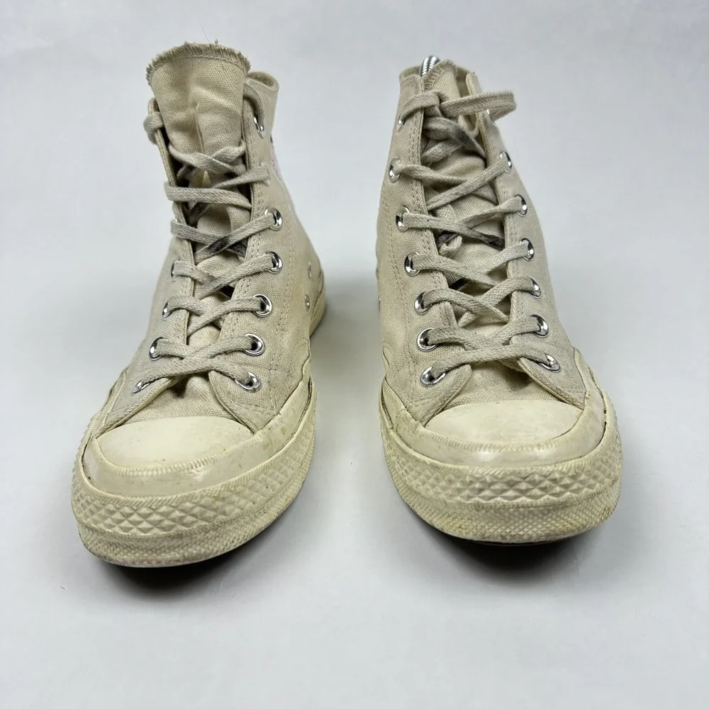 Converse CDG Play Chuck 70‎ High Top Sneakers Mens 6 Womens 8 Off White Heart